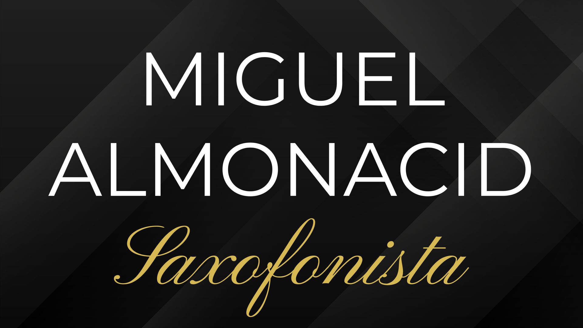 Miguel Saxofonista - Música para Matrimonios en Weddy