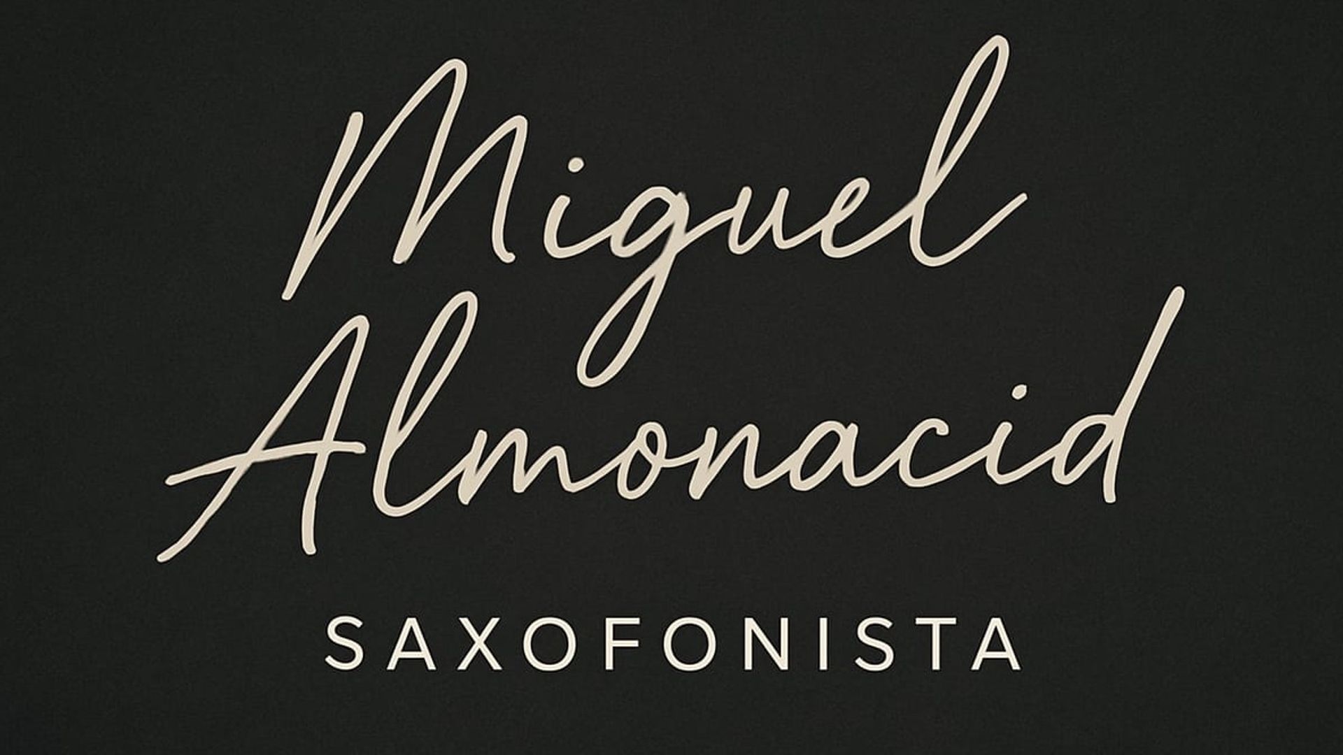 Miguel Saxofonista - Música para Matrimonios en Weddy