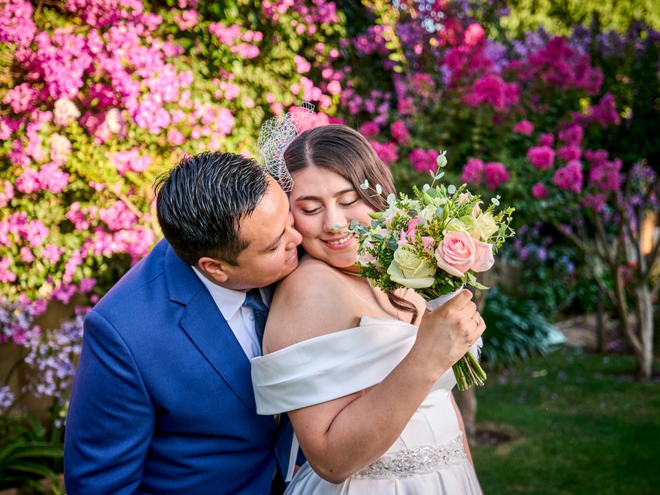 Sesión de novios en su matrimonio, fotografía de bodas en la Sexta Región.