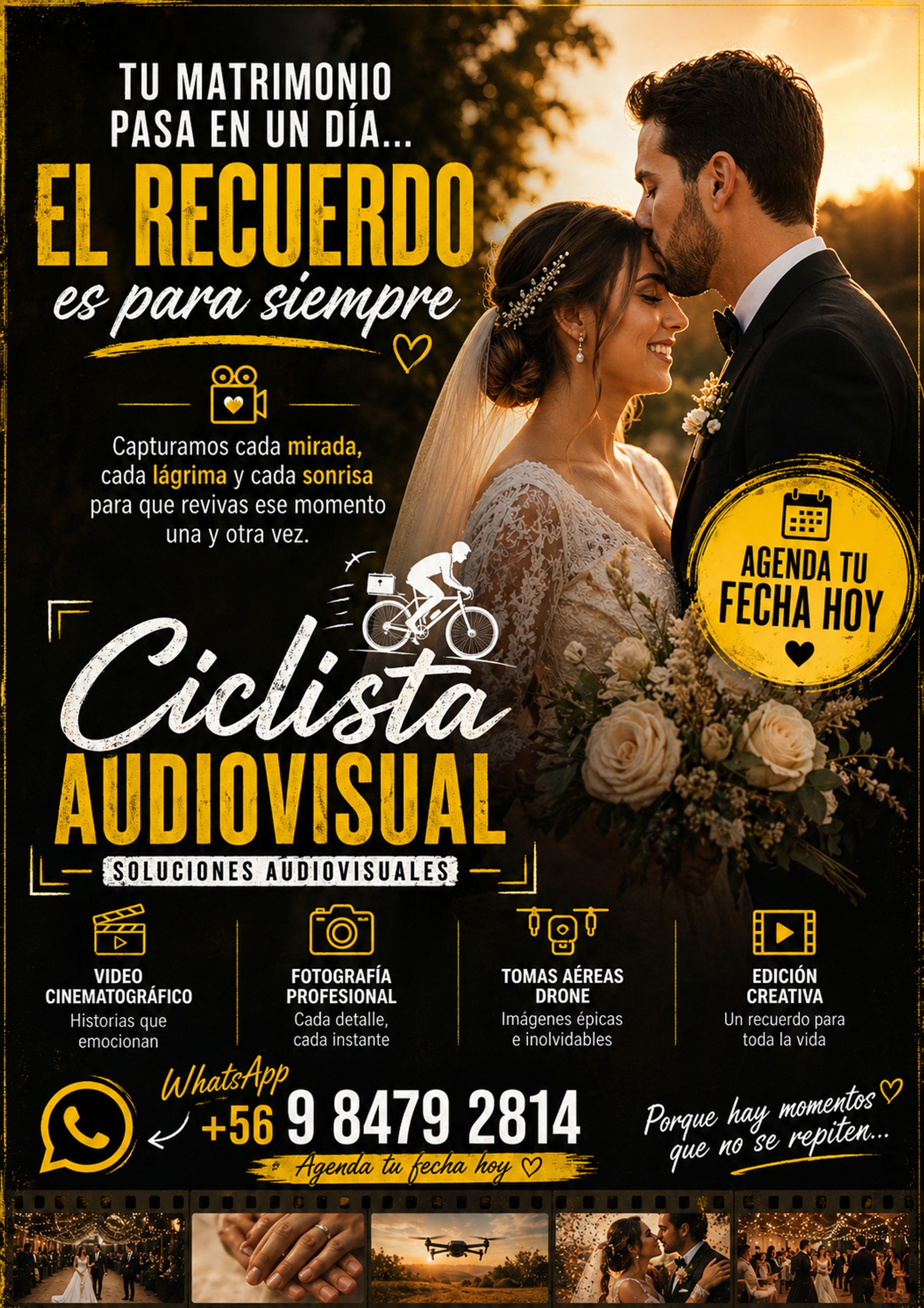 Foto 1 de Ciclista audiovisual - Fotógrafos de matrimonio