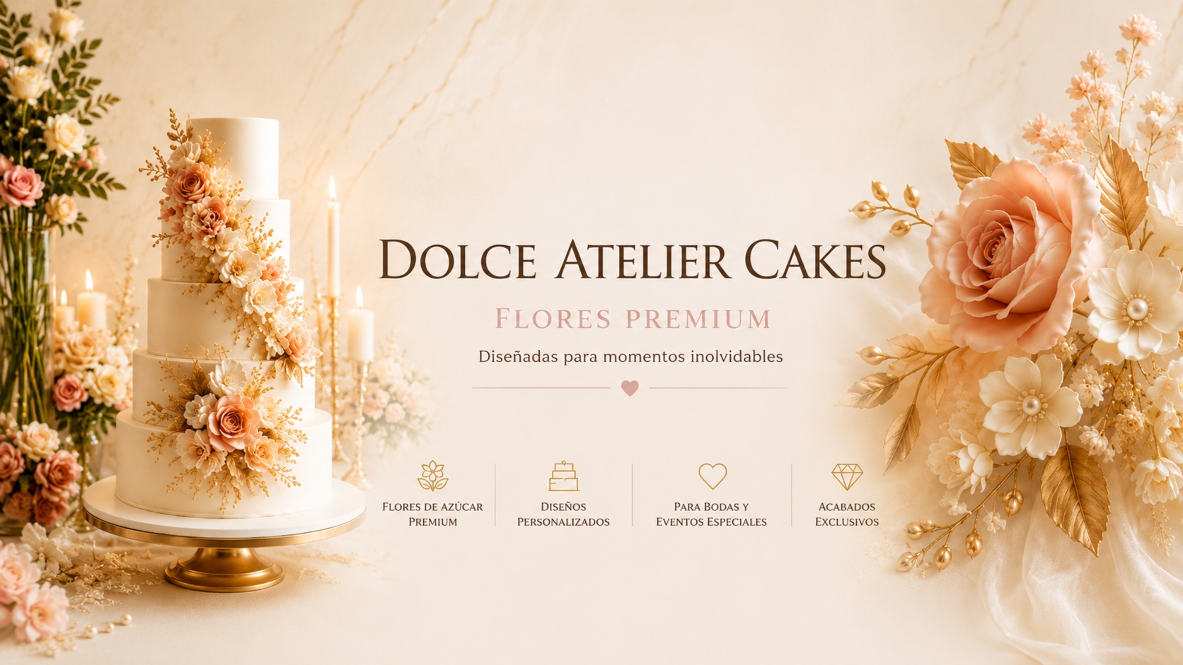 Dolce Atelier Cakes - Tortas para Matrimonios en Weddy