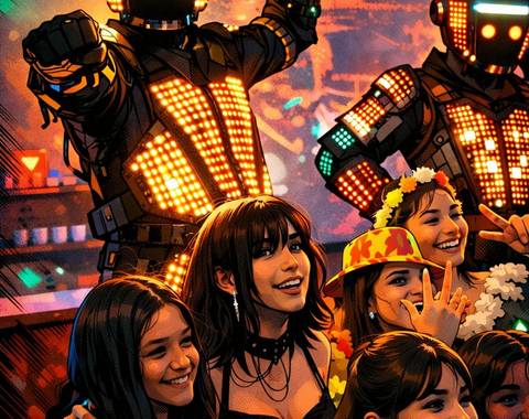 ROBOT LED RGB TEMUCO - Imagen 1