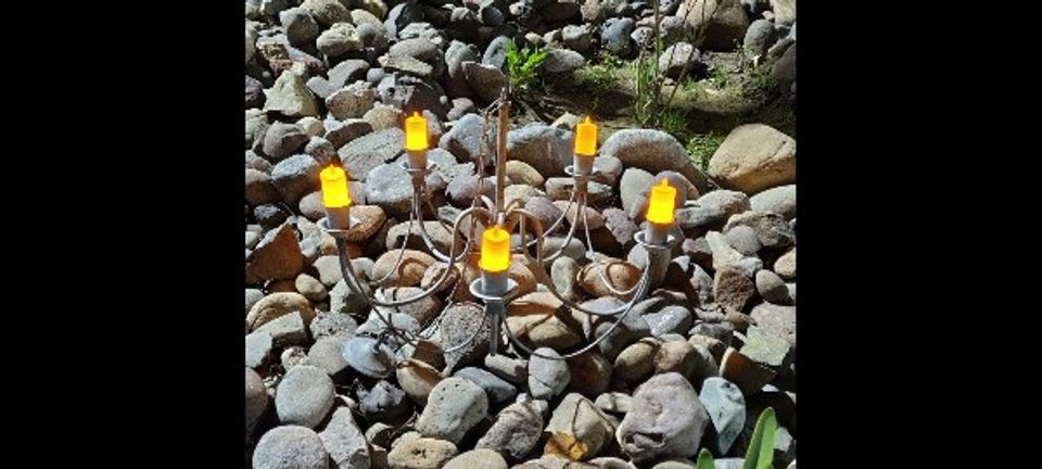 Candelabro Colgante 5 Velas Decorativas