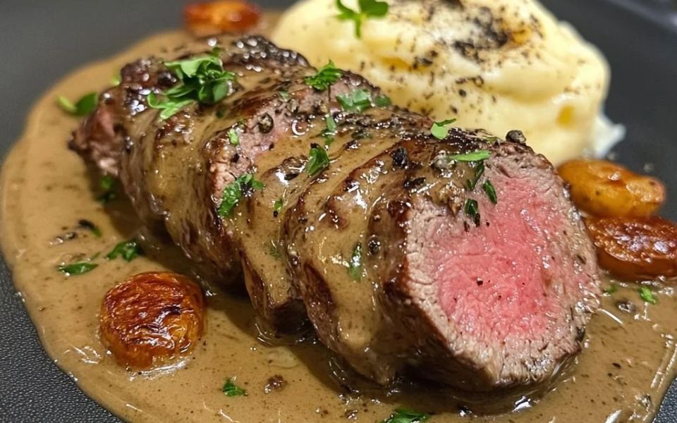 Plato principal servido por una banquetería de matrimonio