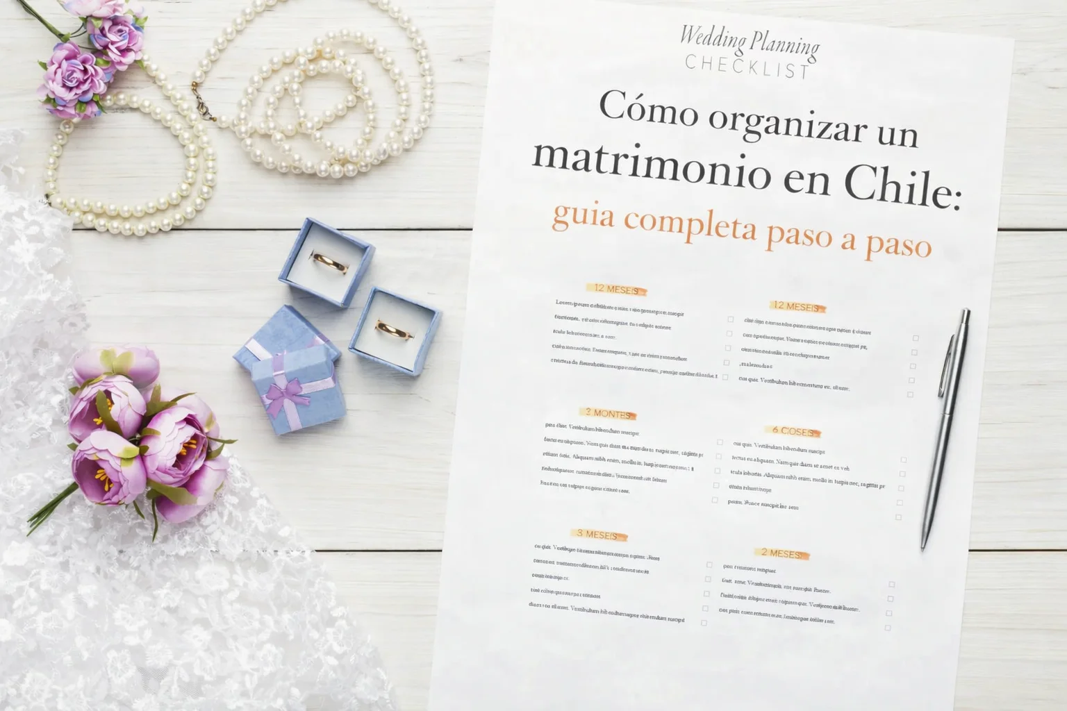 Cómo organizar un matrimonio en Chile: guía completa paso a paso