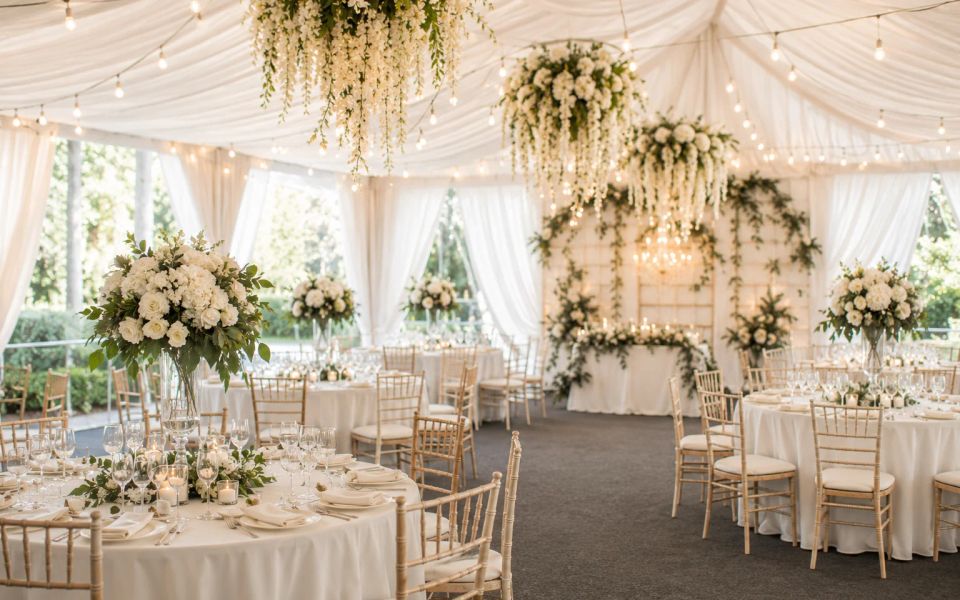 Montaje de un matrimonio con servicios incluidos