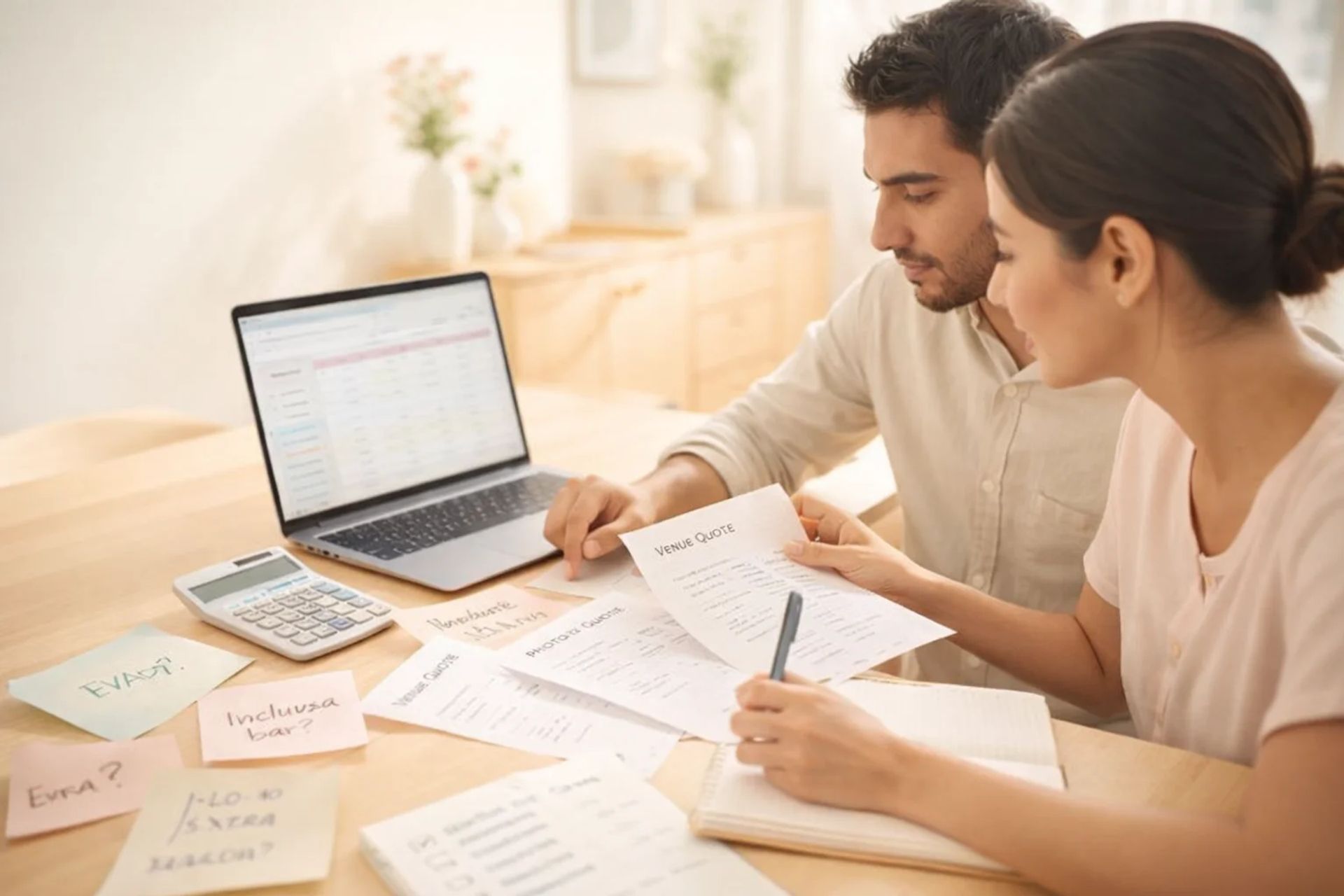 Cómo cotizar y comparar proveedores de matrimonio (sin perder tiempo ni caer en “extras”) - Planificación en Chile | Blog de matrimonios Weddy
